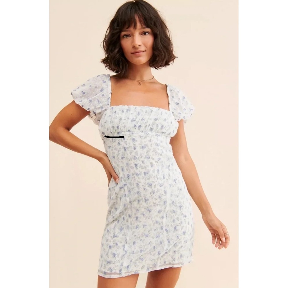 Free People Sugar and Spice Floral Mini Dress size Large